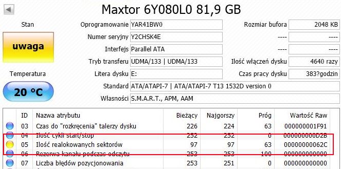 Maxtor 6Y080L0-80GB