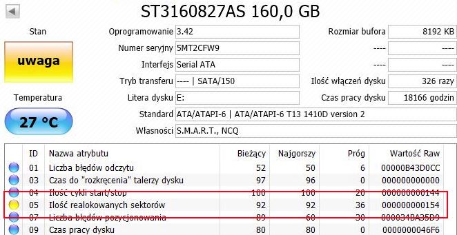 Seagate ST3160827AS 160GB
